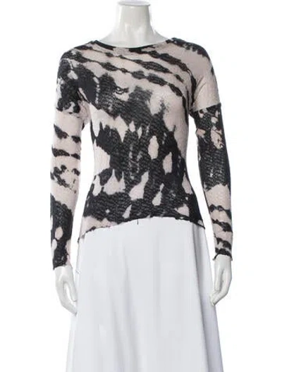 Pre-owned Generation Love Animal Print Crew Neck Sweater In Multi