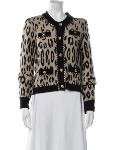 Pre-owned Generation Love Animal Print Crew Neck Sweater In Multicolor