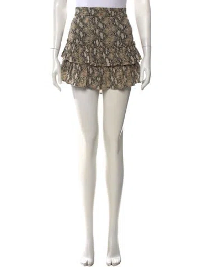 Pre-owned Generation Love Animal Print Mini Skirt In Multi
