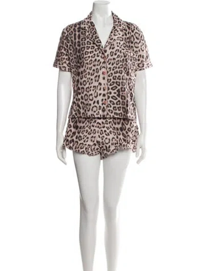 Pre-owned Generation Love Animal Print Pajamas W/ Tags In Neutrals