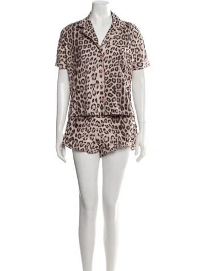 Pre-owned Generation Love Animal Print Pajamas W/ Tags In Neutrals