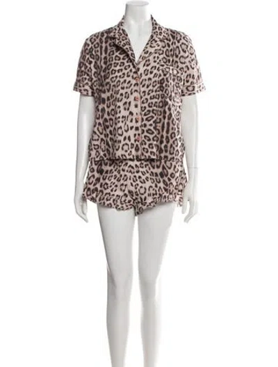 Pre-owned Generation Love Animal Print Pajamas W/ Tags In Neutrals