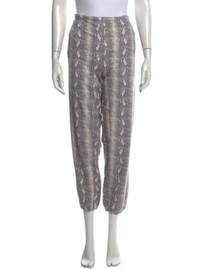 Pre-owned Generation Love Animal Print Straight Leg Pants W/ Tags In Grey