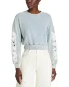 Generation Love Arabella Sweatshirt In Washed Denim/white
