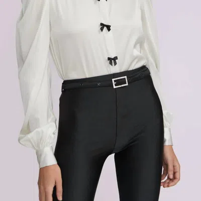 Generation Love Arly Bow Blouse In White Black