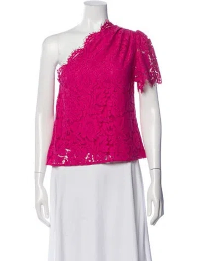 Pre-owned Generation Love Asymmetrical Short Sleeve Top In Green