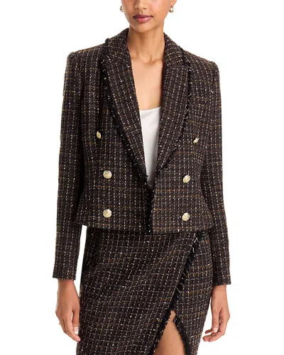 Generation Love Aytul Tweed Double Breasted Blazer In Multi