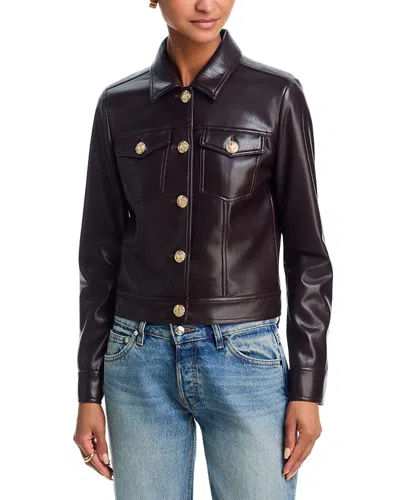 Generation Love Bailey Faux Leather Jacket In Brown