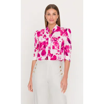 Generation Love Bardot Floral Shirt In Multi