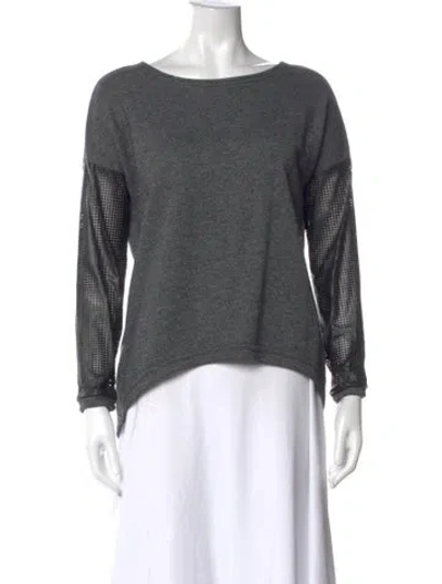 Pre-owned Generation Love Bateau Neckline Sweater In Gray