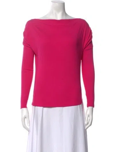 Pre-owned Generation Love Bateau Neckline Sweater In Pink