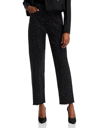 Generation Love Baylor Embellished High Rise Ankle Jeans In Washed Black