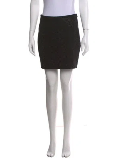 Pre-owned Generation Love Beaded Accents Mini Skirt In Black