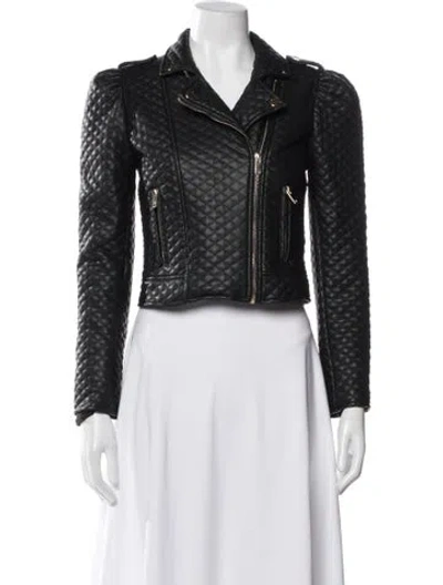 Pre-owned Generation Love Biker Jacket In Black