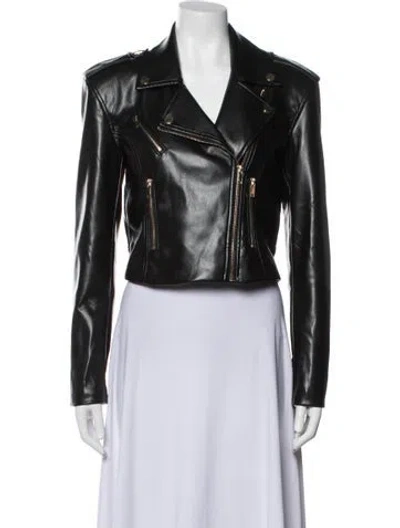 Pre-owned Generation Love Biker Jacket In Black