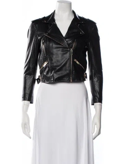 Pre-owned Generation Love Biker Jacket In Black