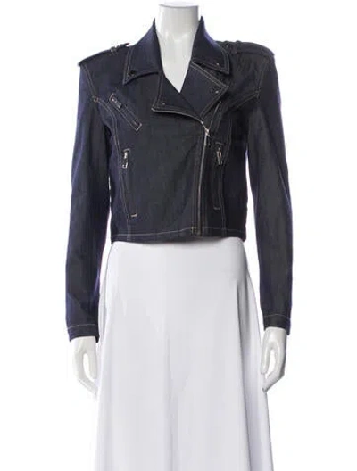 Pre-owned Generation Love Biker Jacket In Blue