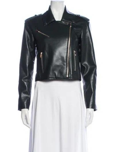 Pre-owned Generation Love Biker Jacket In Blue