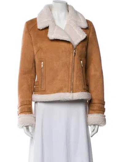 Pre-owned Generation Love Biker Jacket In Brown