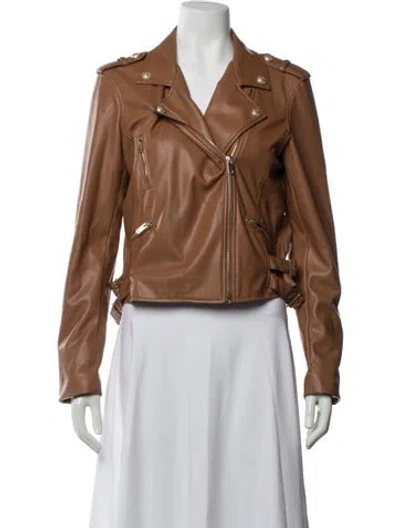 Pre-owned Generation Love Biker Jacket In Brown