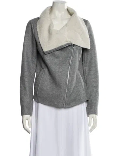 Pre-owned Generation Love Biker Jacket In Gray