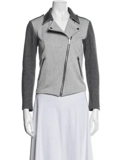 Pre-owned Generation Love Biker Jacket In Grey