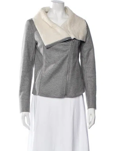 Pre-owned Generation Love Biker Jacket In Grey