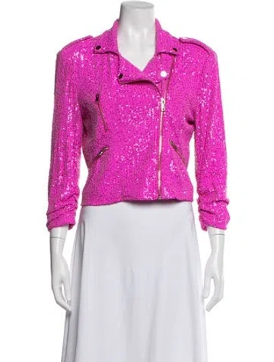 Pre-owned Generation Love Biker Jacket In Pink