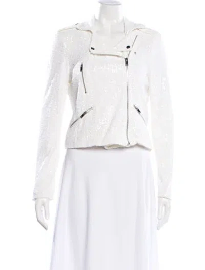 Pre-owned Generation Love Biker Jacket In White
