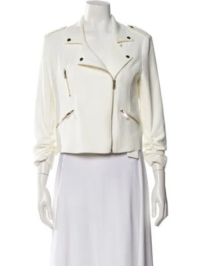 Pre-owned Generation Love Biker Jacket In White