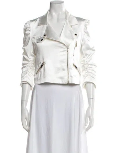 Pre-owned Generation Love Biker Jacket In White