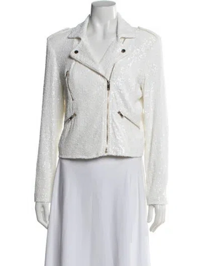 Pre-owned Generation Love Biker Jacket In White