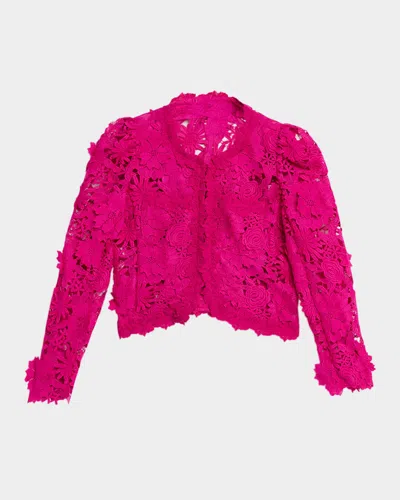 Generation Love Bondi Floral Lace Jacket In Pink