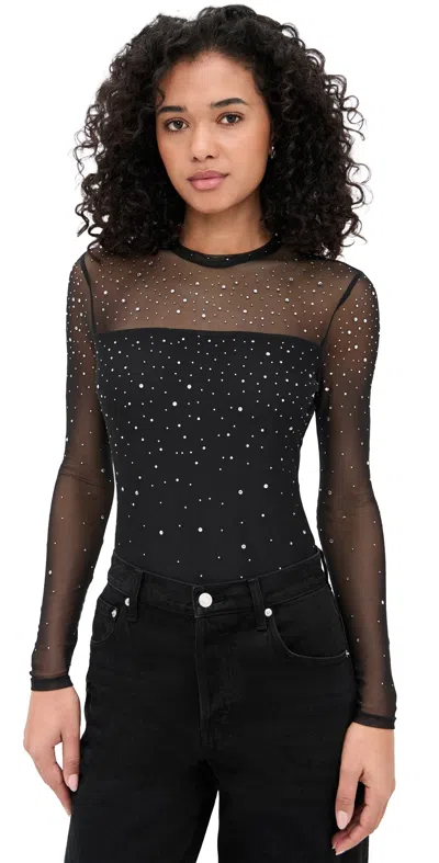 Generation Love Brody Crystal Bodysuit Black/clear
