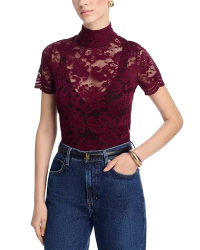 Generation Love Callen Lace Top In Burgundy