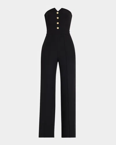 Generation Love Camilo Strapless Crepe Jumpsuit In Black