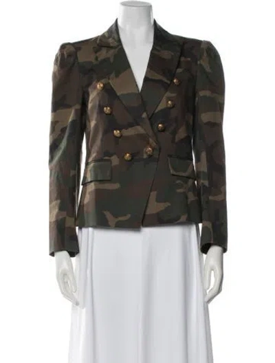 Pre-owned Generation Love Camouflage Print Blazer In Blue