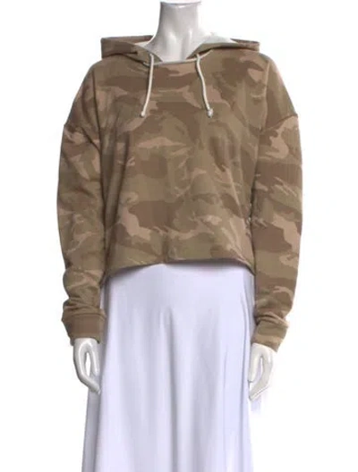 Pre-owned Generation Love Camouflage Print Crew Neck Sweatshirt In Brown