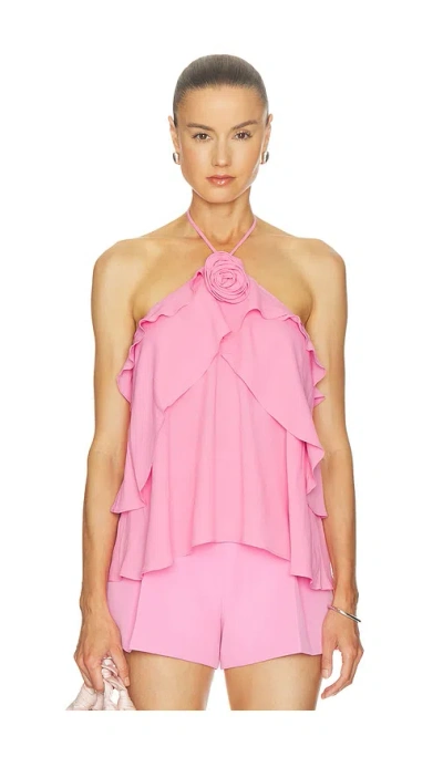 Generation Love Carrie Halter Blouse In Pink