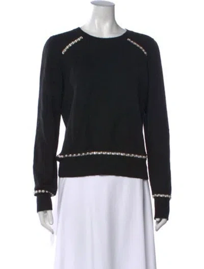 Pre-owned Generation Love Cashmere Crew Neck Sweater In Black