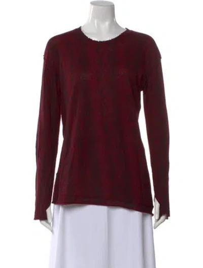 Pre-owned Generation Love Cashmere Patterned Top In Red