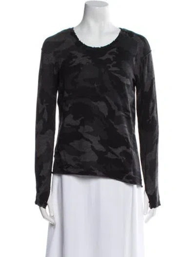 Pre-owned Generation Love Cashmere Printed Sweater In Gray