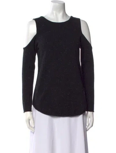Pre-owned Generation Love Cashmere Scoop Neck Sweater In Black