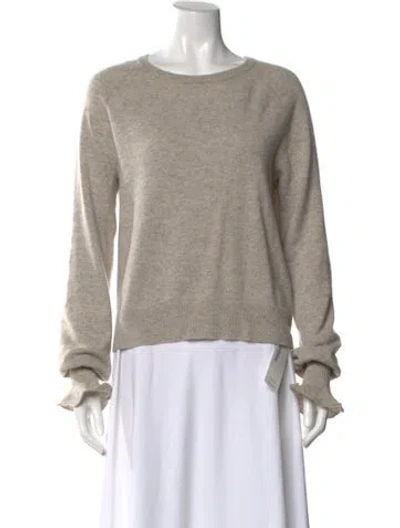 Pre-owned Generation Love Cashmere Scoop Neck Sweater In Gray