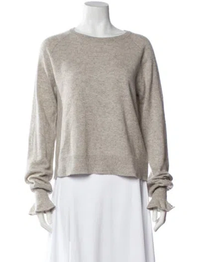 Pre-owned Generation Love Cashmere Scoop Neck Sweater In Gray