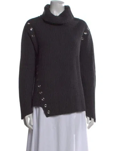 Pre-owned Generation Love Cashmere Turtleneck Sweater In Gray