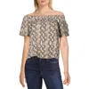 Generation Love Cassidy Womens Cotton Printed Casual Top In Multi