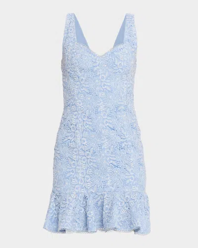 Generation Love Celena Two-tone Lace Mini Dress In Multi
