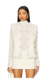Generation Love Chad Faux Suede Shearling Vest In Snow & White