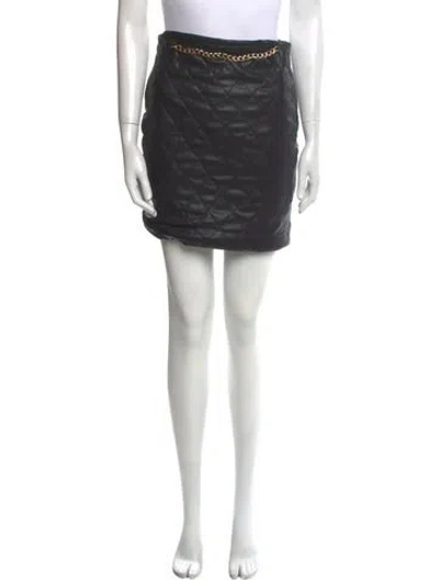 Pre-owned Generation Love Chain-link Accents Mini Skirt In Black